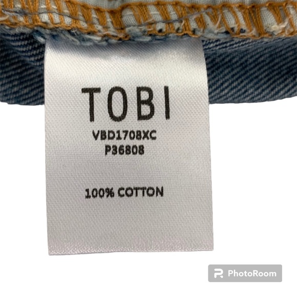 TOBI Womens Size 25 Denim Mini Skirt Blue Medium Wash NWT - Picture 9 of 9